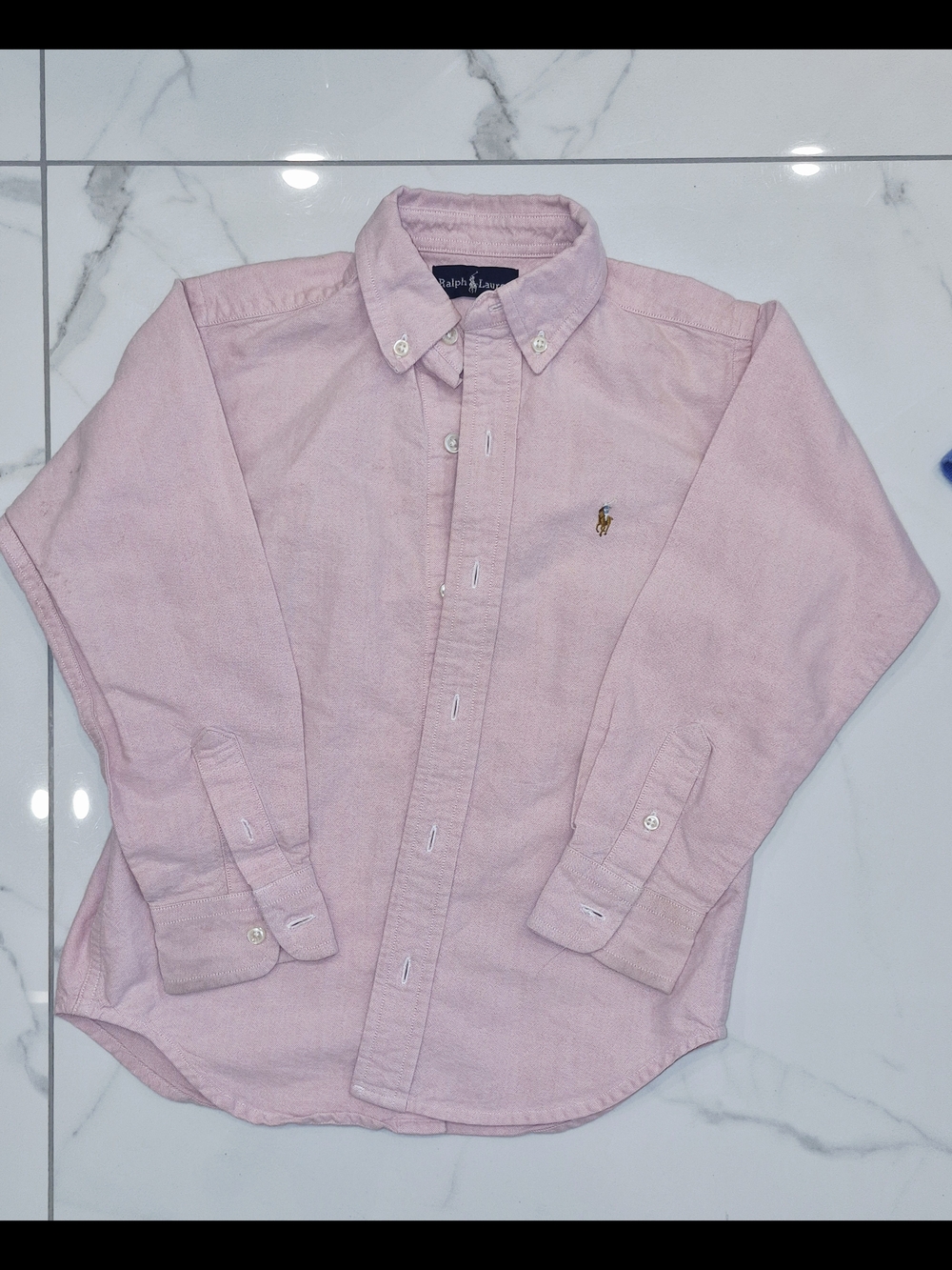 Ralph Lauren Kids Pink Oxford Button-Down Shirt